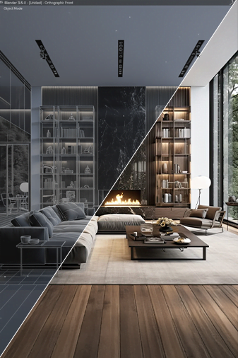 3D İç Mekan Tasarımı